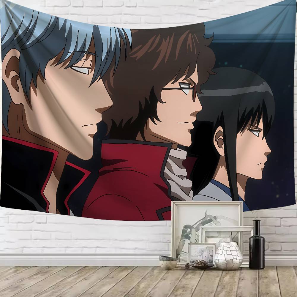 Large Cool GGintokiS Sakata Funny Popular Anime Popular Room Decoration Wall Tapestry Art Room Home Decor Wall Art Decor
