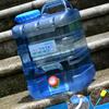 PC Pure Water Bucket Water Storage Container Water Tank Outdoor Large Capacity Portable Water Barrel for Camping Picnic Car Travel 20L
