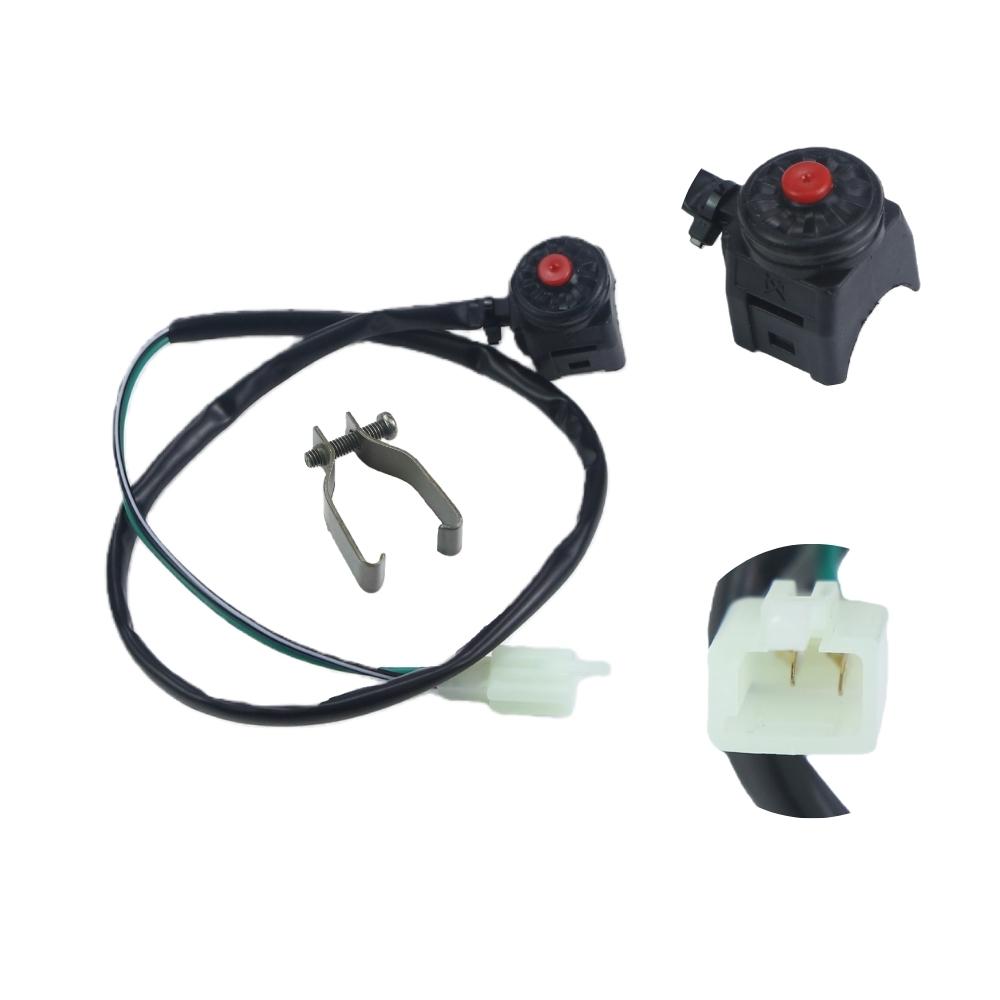

Universal Motorcycle Kill Switch Red Push Button Horn Starter Dirt Bike ATV UTV Dual Sport For 22mm Handlebar Mounted Bars красный