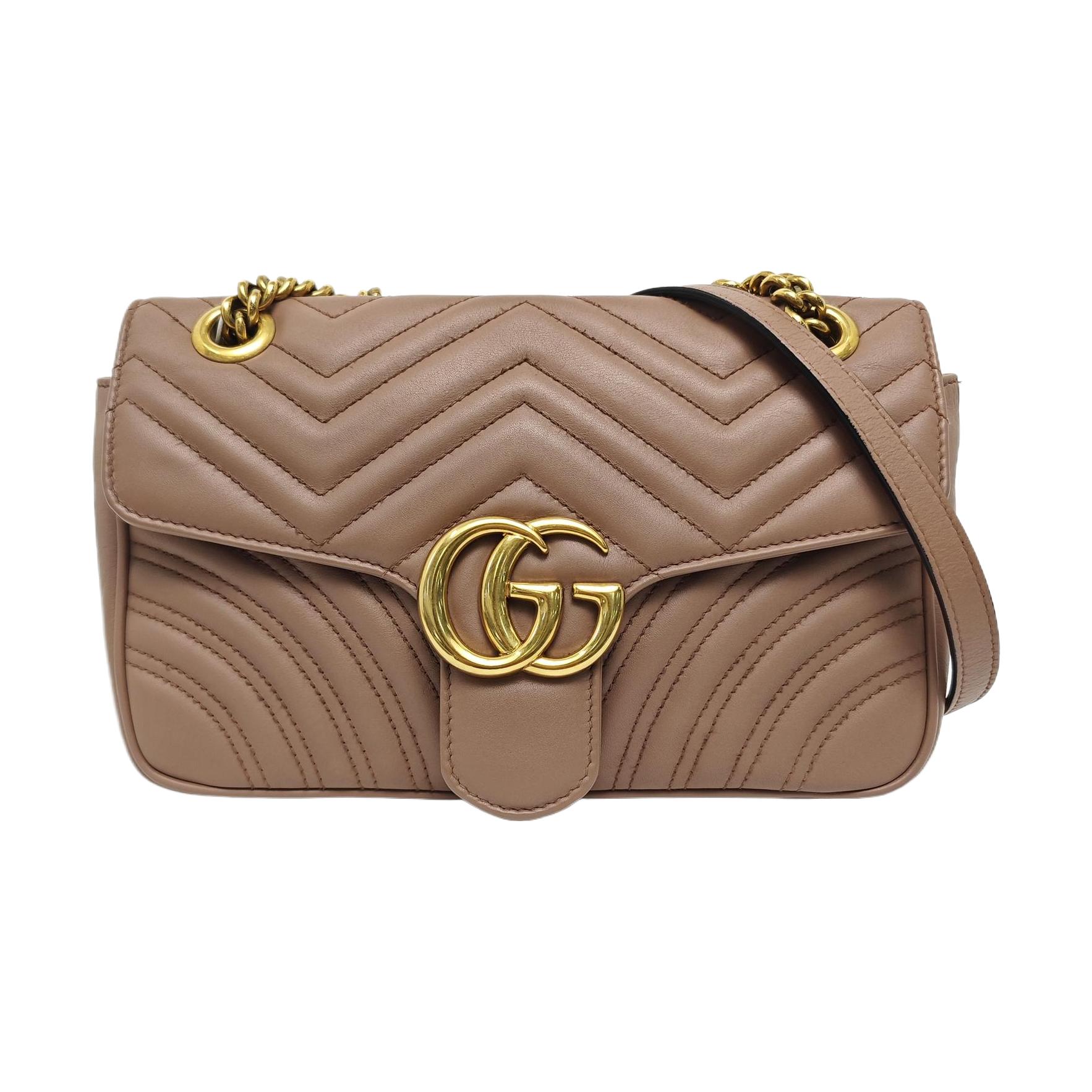 [Pre-Owned] Gucci GG Marmont Matelassé Shoulder