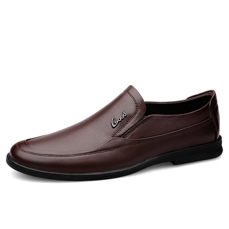 Men s Handmade Genuine Soft Leather Summer Slip-On Casual Loafers 40