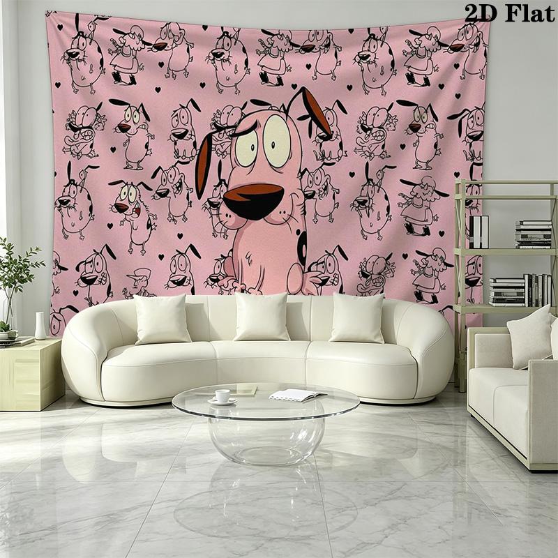 Courage Wall Tapestry Aesthetic Wall Hanging Printed Fabric Blanket Decorative Tapestries for Bedroom Living Room Home Decor