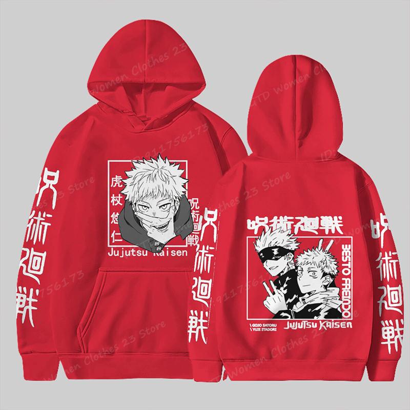 2025 Anime Jujutsu Kaisen Sweats À Capuche Pour Hommes/femmes À Manches Longues Pulls Décontractés Imprimé Anime Unisexe Mode Harajuku Sweat Hauts
