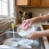 Strong Absorbent Dish Towels Non-stick Oil Scouring Pad Rainbow Colors Wipe Cloth  Kitchen Use