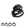 New Male Chastity Embedded Resin Cage with 4 Adjustable Rings Breathable Resin Chastity Belt for Penis Ring Chastity Toy 18+
