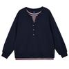Dimanaf 2025 New Autumn Plus Size Hoodie Buttons Women Pullovers Tops Solid Fashion Loose