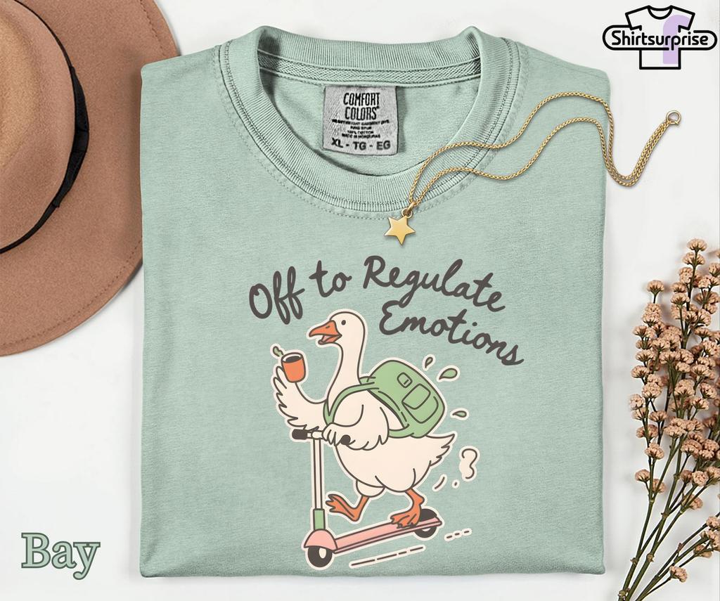 Funny Goose Shirt, Emotional Support Goose Tee, Mental Health Humor Shirt, Introvert Anxiety Shirt, Cute Goose Meme Tee