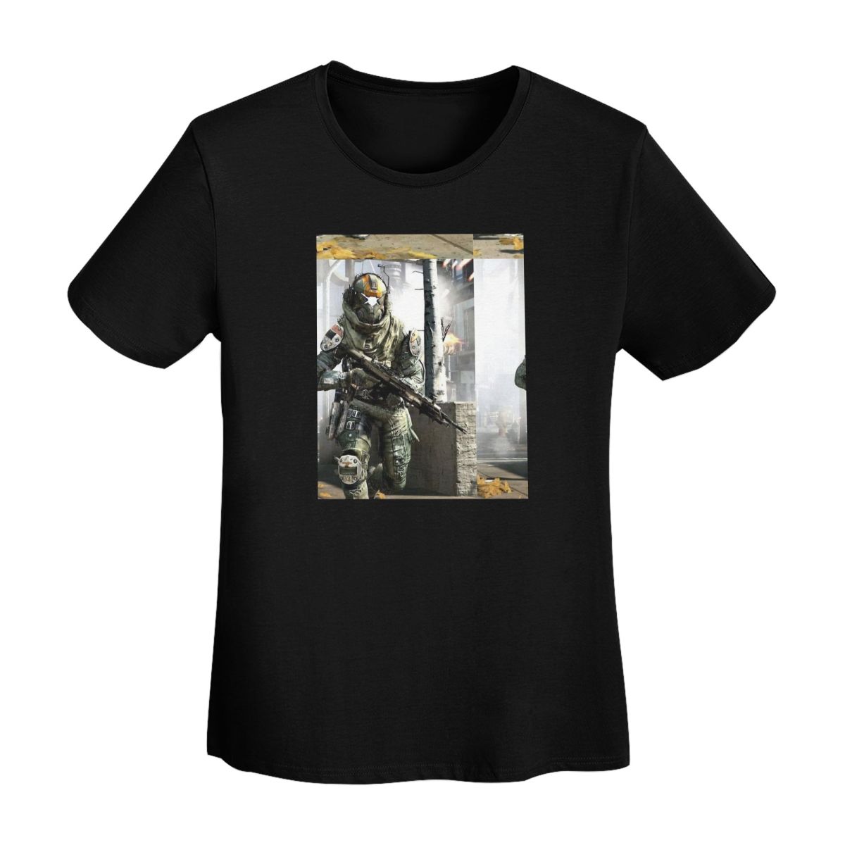 

Titanfall 2 Helmet TShirt WOMEN Short Sleeve T Shirts ONeck Clothes Cotton Summer Tees Streetwear 2XL