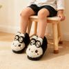 Winter Warmth Thick-Soled Fleece-Lined All- Cotton Slippers With Heel Coverage