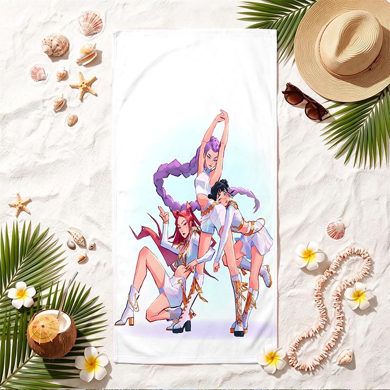 HUNTRIX Soft Beach Towel Stylish Beach Pool Towel for Summer Seaside Vacation Travel