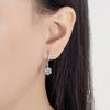 925 Sterling Silver Simple Temperament Versatile Six-claw Zircon Earrings Birthday Party Anniversary Gift Fashion Commuter
