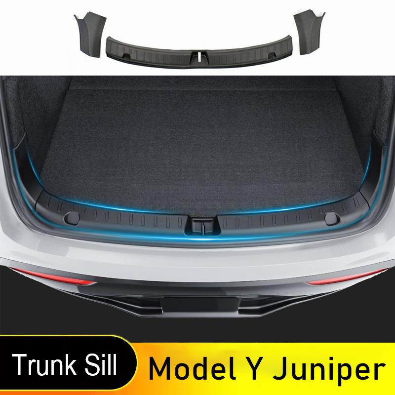 Trunk Protector Guard For Tesla Model Y Juniper Launch Refresh 2025 Mat Rear Threshold Sill Cover Bumper Organizer Accessories