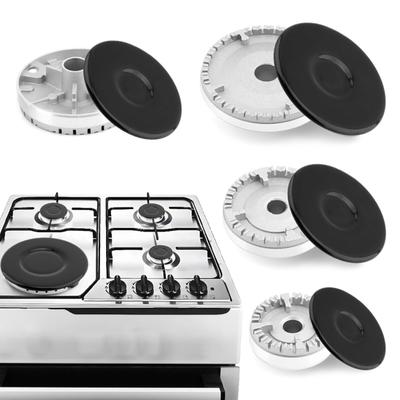 8 Stück Gasherd-Brennerabdeckung Einfache Installation Hochtemperaturbeständig Elektroherdabdeckung für Samsung für LG für MATAG Kochfeld