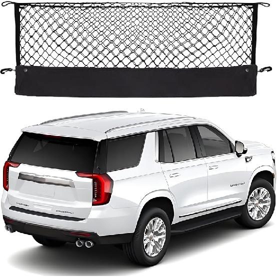 Cargo Net Truck Bed Trunk Compatible With 2025 2024 -2013 Chevrole Pickup Chevy Silverado & Colorado WT LS LT LTZ & GMC Sierra 1500/2500HD/3500HD Car