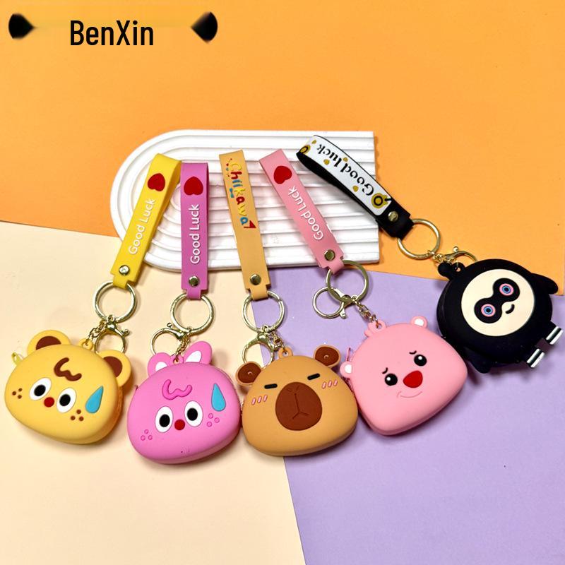 Creative Silicone Keychain Coin Purse & Bluetooth Earphone Case for Kids