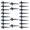 20Pcs Garden Water Sprinkler Spikes Base Adjustable 360 Degree Sprinkler Nozzle for Large Area Coverage Grass Irrigation