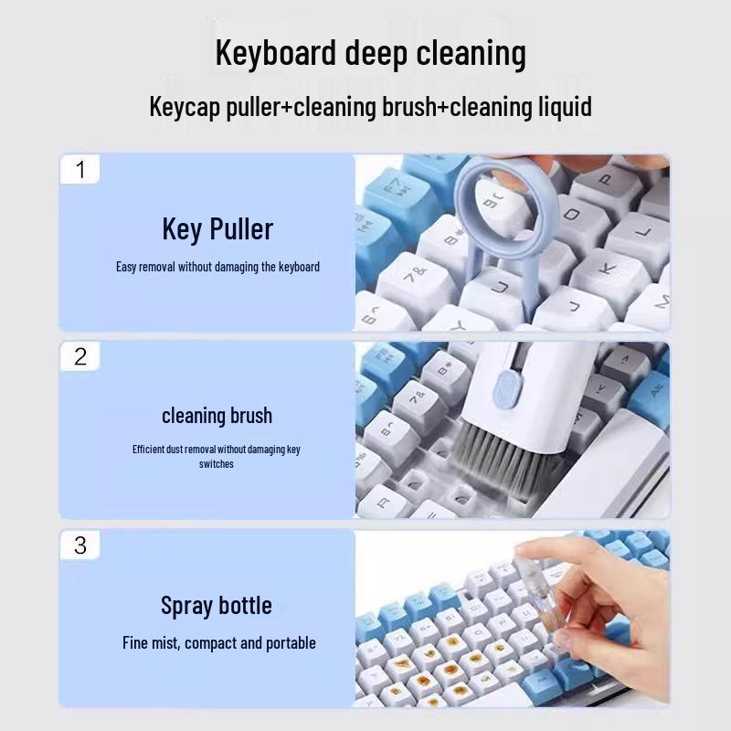 Multifunktionales Reinigungswerkzeug für Tastatur, Computer und Bluetooth-Kopfhörer