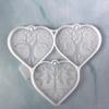 Silicone Mould Keyring Mold DIYs Keychain Casting Mould Round Life Tree Mould