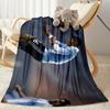Manchester City Player Action Blanket Soft & Cozy Suitable for Seaside Office Chair Bed Four Seasons Universal Modern
