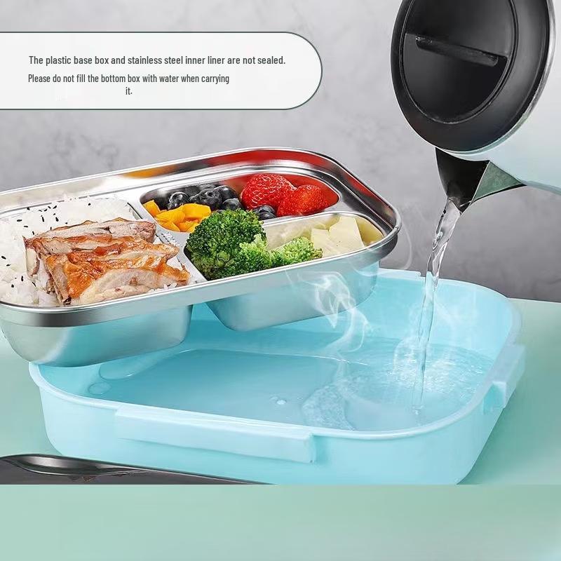 ZISIZ Divided 304 Stainless Steel Lunch Box