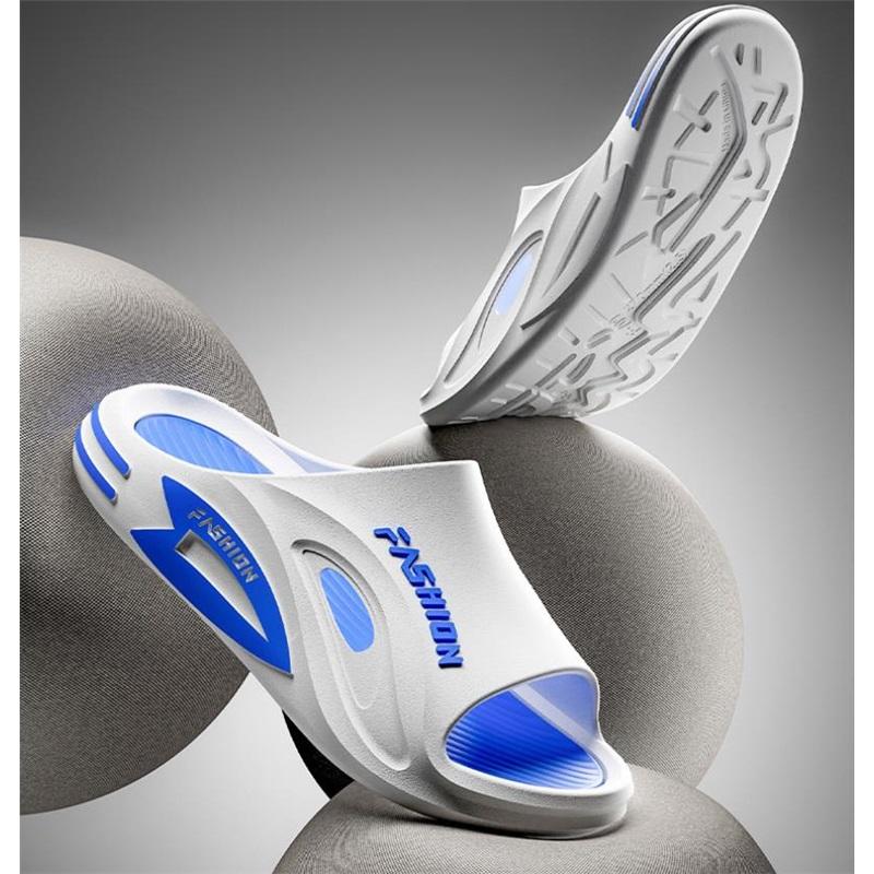 Women's summer simple slippers, men's soft home slippers, couple bathroom non-slip sandals, adult comfortable outdoor beach shoes