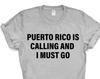 Puerto Rico T-shirt, Puerto Rico is calling and i must go shirt Mens Womens Gift - 4118