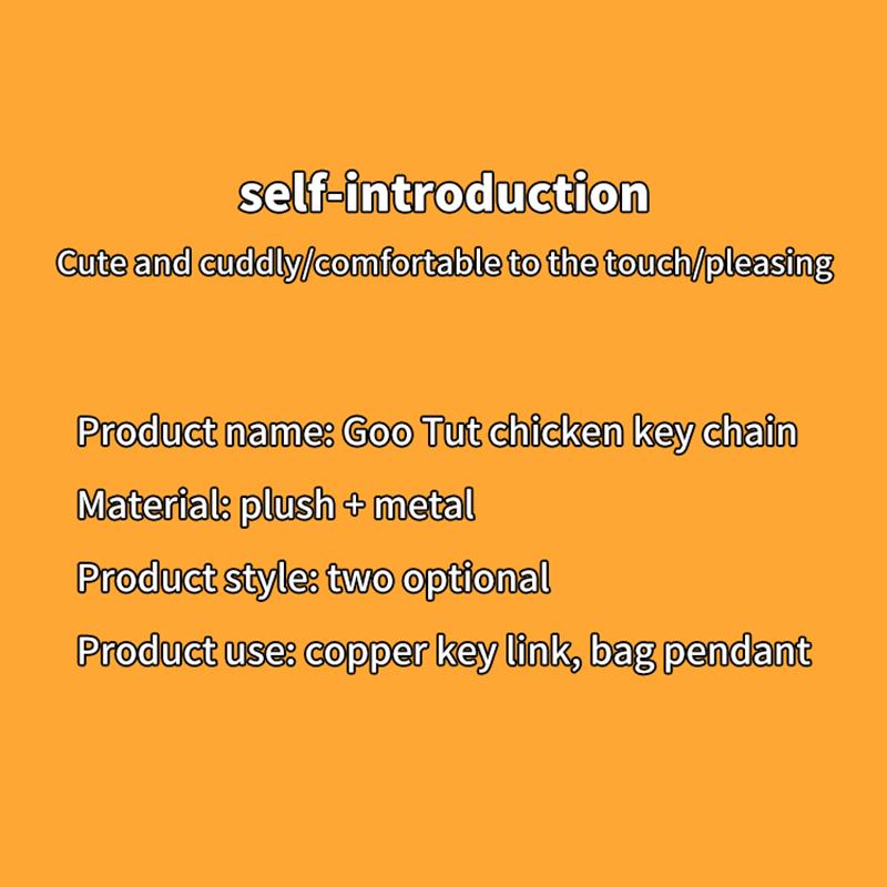 Niedliches hockendes Hühnchen Plüschpuppe Schlüsselanhänger Cheer Ente Taschenanhänger Greifautomat Puppe