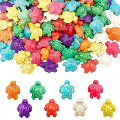 23/46ks Želví korálek Syntetický kámen Hromadný Mořské téma Mořské zvíře Řezba Volné Interval Poklad Korálky DIY Náramek Náhrdelník Náušnice