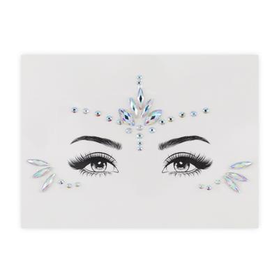 Festival Face Tattoo Cubic Sticker, 06, 1 Piece
