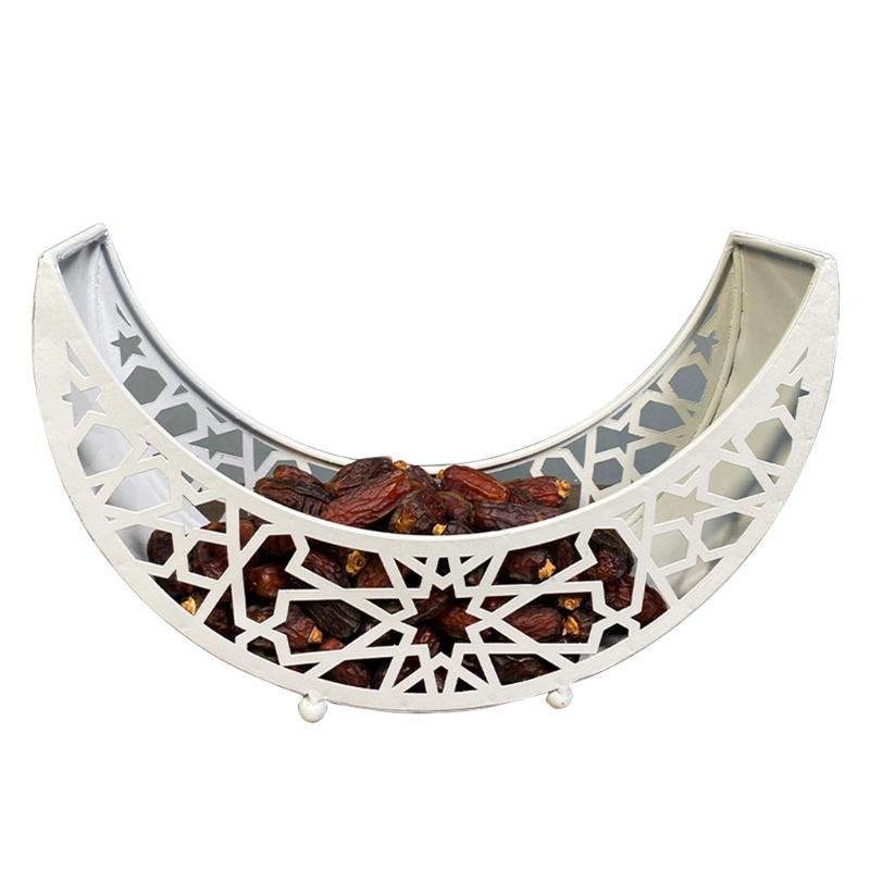 

SZWA Ид Мубарак Луна Сервировочный поднос Посуда Контейнер для хранения десертов Рамадан