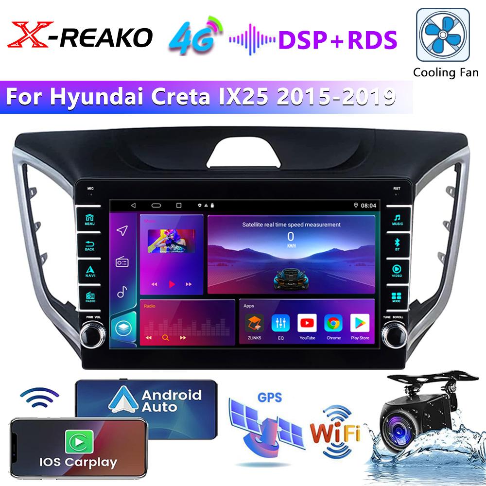 Reakosound Android Car Stereo Radio Multimidia Video Player Navigation GPS For Hyundai Creta Ix25 2016-2018 2din Head Unit Carplay