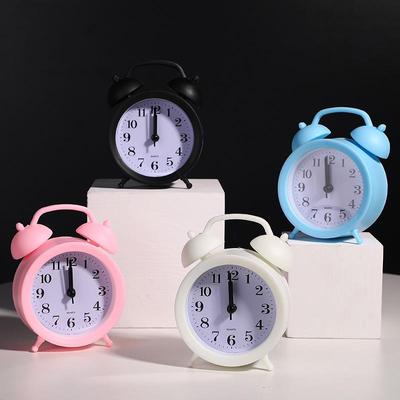 Creative Cartoon Double Bell Alarm Clock - Digital Table Clock for Bedroom, Living Room, and Students
