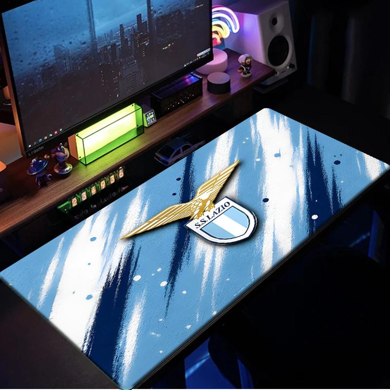 Lazio Football Club Emblem Mouse Pad, Rubber Base, Mouse Pad for Gamers and Office Use, Gaming Desk , Easy To Clean Mat Christmas fan gifts