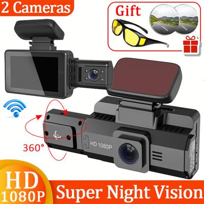 Doppelobjektiv WIFI Dashcam für Autos 1080P Videoaufzeichnungsgerät Kamera für Fahrzeug 3 Zoll Nachtsicht Auto DVR Blackbox Auto Zubehör