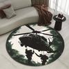 Mehrere Größen Hubschrauber Militäroperation Baldachin Druck Runder Teppich Wohnzimmer Schlafzimmer Tisch Stuhl Sofa Dekorteppich