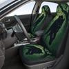 Black Panther In The Forest Themed Car Seat Cover Set For Most Cars, Fashion Novelty Car Seat Protector Covers Full Set, Univers