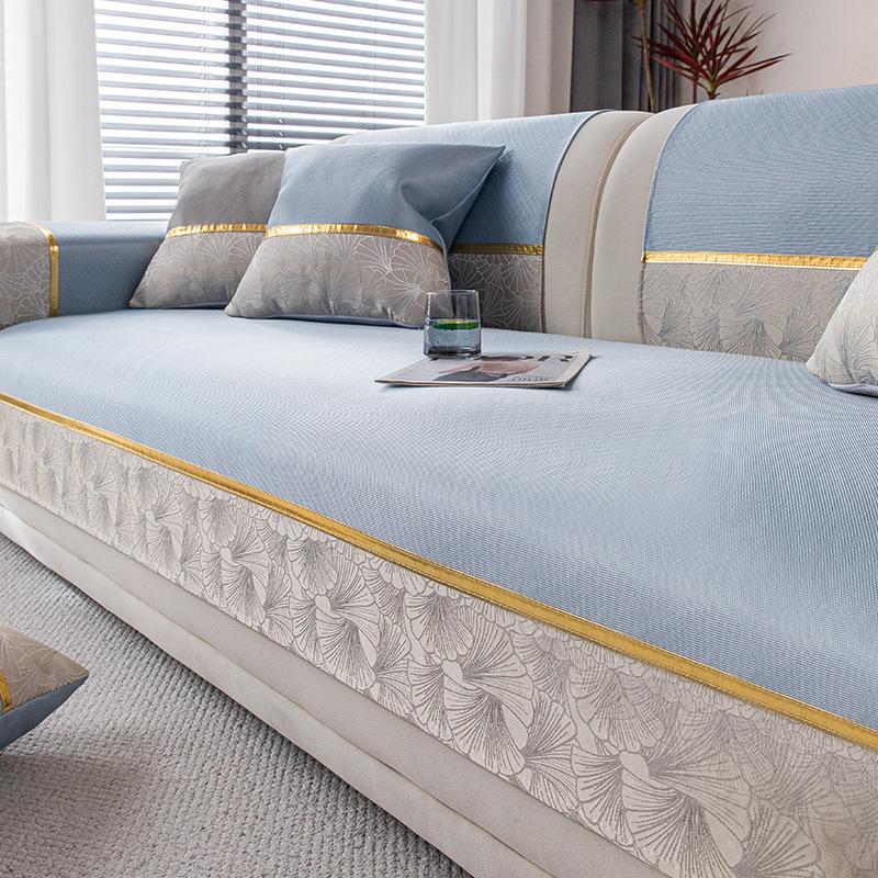Summer Sofa Cushion Summer Ice Silk Non-slip Mat Cushion Modern Cool Sofa Cover Cover Cloth