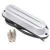 Musiclily HOT RAILS ST Guitar Single-Size Humbucker Pickup for Fender Squier Strat Electric Guitar, White