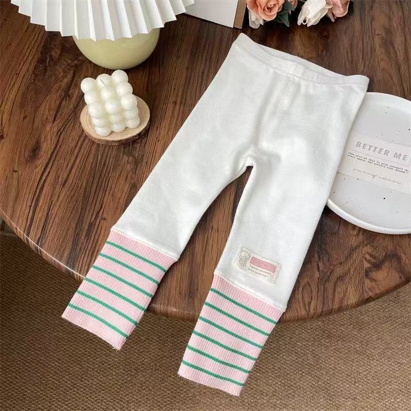 Autumn Fashionable Sweet Pants for Baby Girls Children's Slim Fit for Small and Medium-sized Children and Girls