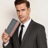 PVC Men Business Wallet Anti-lost Contrast Color PU Purse Clutch Bag Long Suit Wallet  Daily