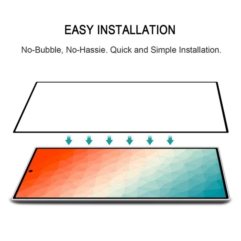 25Pcs For Samsung Galaxy S24 Ultra Full Screen Protector Silk Printing (Fingerprint Unlock)