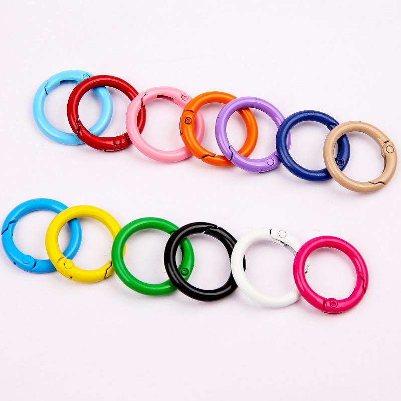 Yogodlns 10Pcs/Set 33MM High quality Plated Gate Zinc Alloy Hooks Snap Clasp Clip Bag Belt Buckle Spring O-Ring Buckles Carabiner Purses Handbags