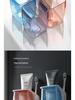 Magnetic Wall-Mounted Toothbrush and Mouthwash Cup Holder Set