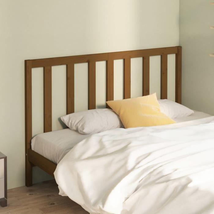VidaXL Headboard Honey Brown 146x4x100 Cm Solid Pine Wood 817693