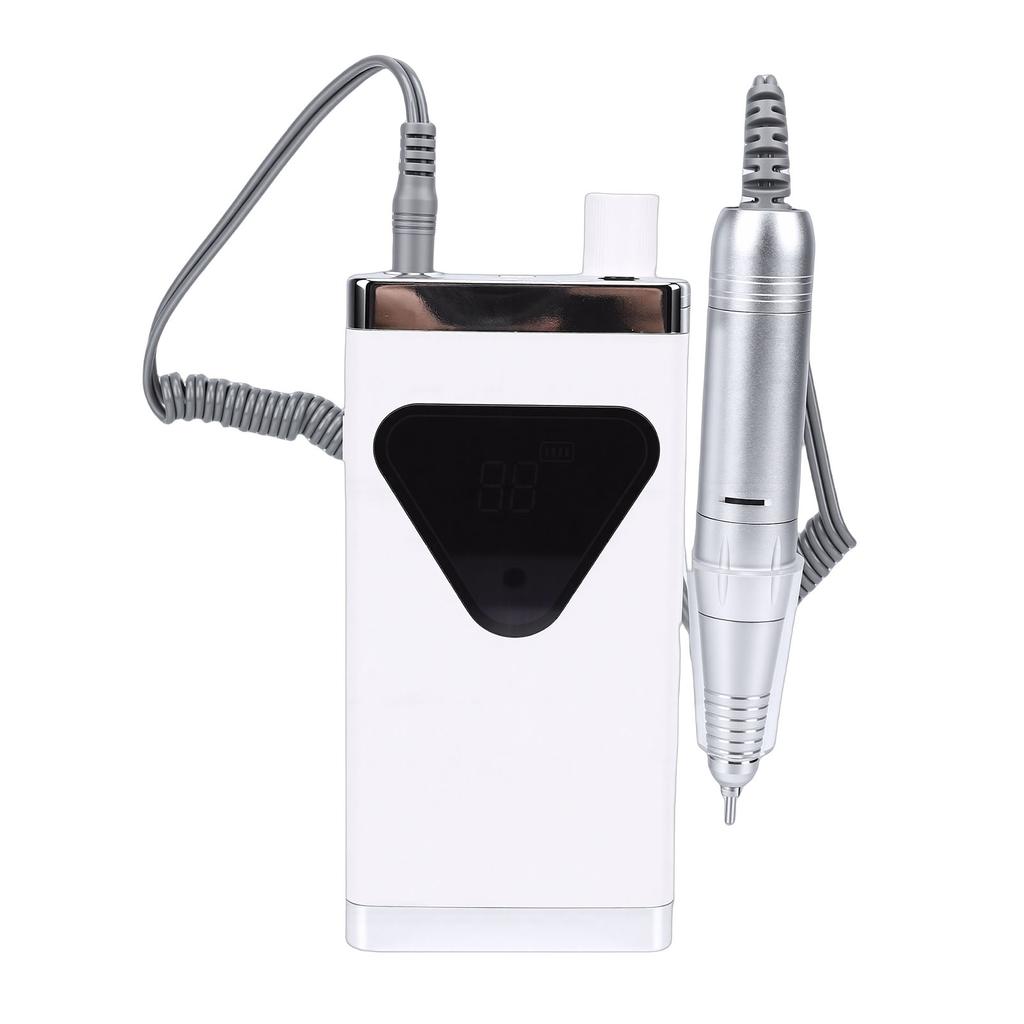 Electric Nail Drill 45000RPM Re Able Cordless Nail File Machine with LED Display for Acrylic Gel