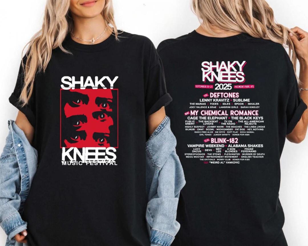 Shaky Gaze 2026 Tour Shirt Alt Rock Music Festival Graphic Tee XL