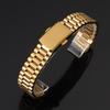 Silver Gold Solid Stainless Steel Watch Bracelet 10mm 12mm 14mm 16mm Universal Watchbands Casual Metal Double Clasp Watch Strap