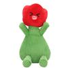 Plush Flower Dog Toy Corduroy Chew Toy Interactive Tulip Squeaky Stuffed Puppy Teething Toy for Teeth