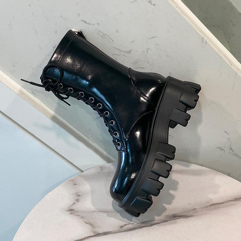 

Те же ботинки Мартин, что и у Ян Ми, женские ботинки на платформе, новые короткие ботинки для небольшого увеличения роста мужчин, ботинки-локомотивы на высоком каблуке 40