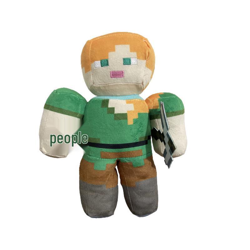 Hot-Selling Minecraft Plush Toy Set: Enderman, Creeper, and Steve